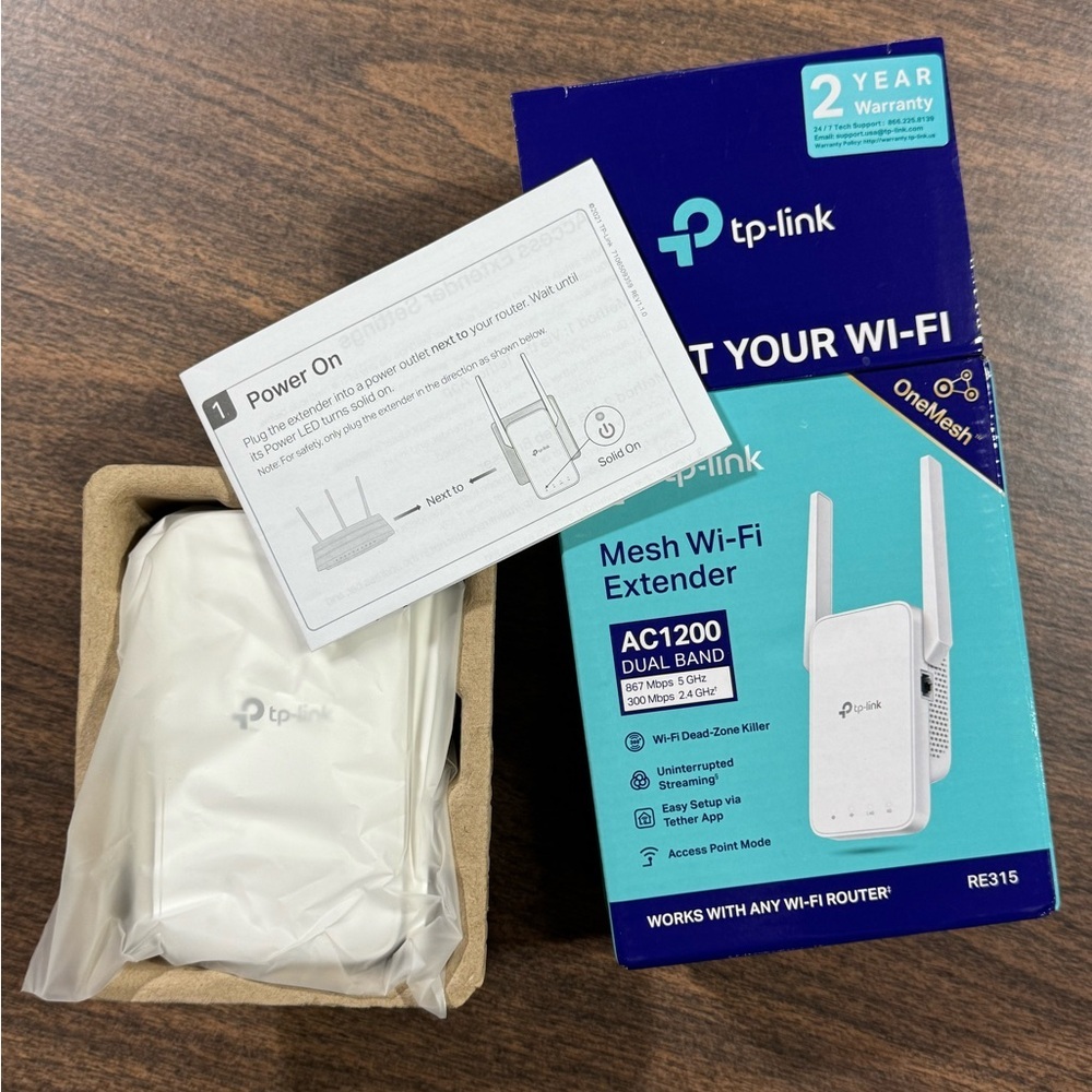 TP-Link RE315 AC1200 Mesh Wi-Fi Extender - Extend Any Router – Used - Picture 6 of 7